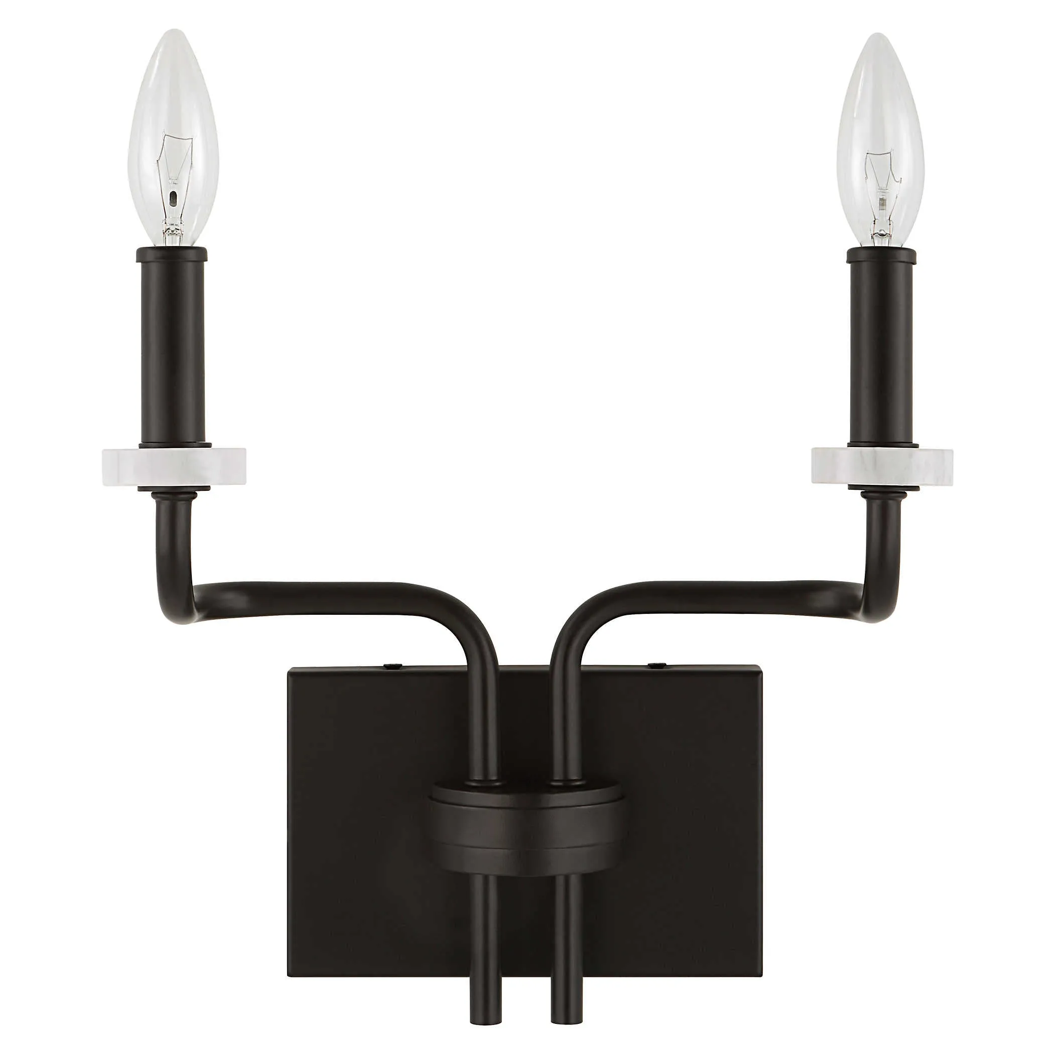 Ebony Elegance 2 Light Sconce