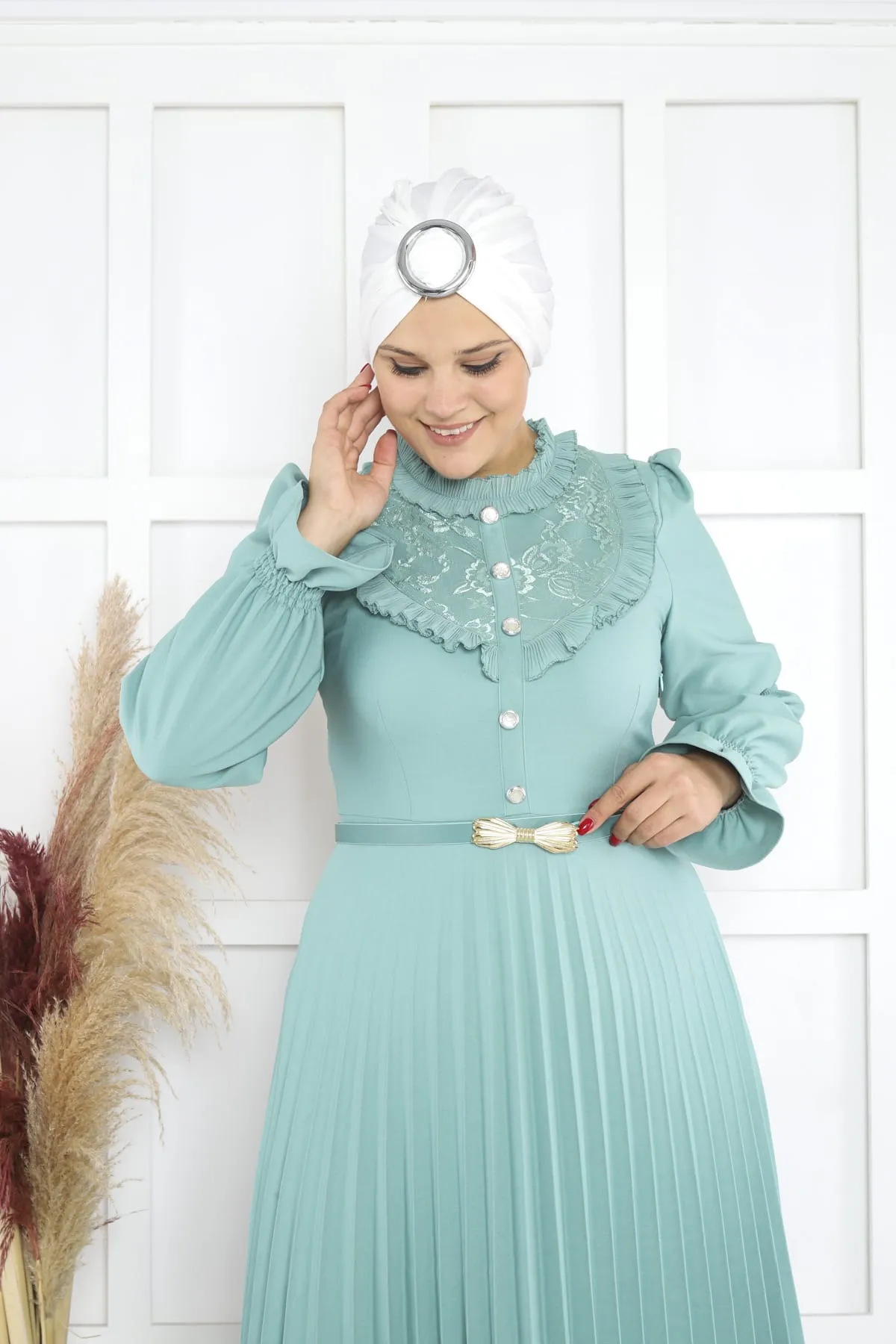 EG Frill Pleated Dress