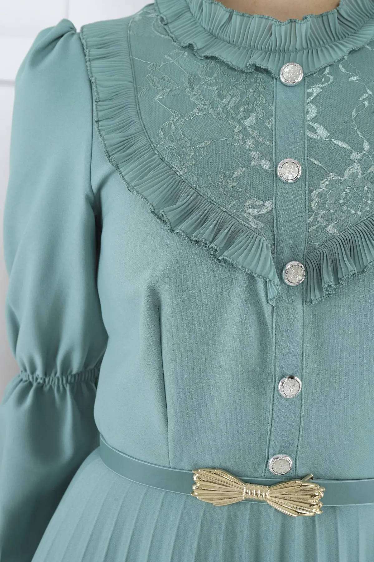 EG Frill Pleated Dress