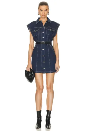 Grlfrnd Celeste Denim Vest Dress, Beverly Glen