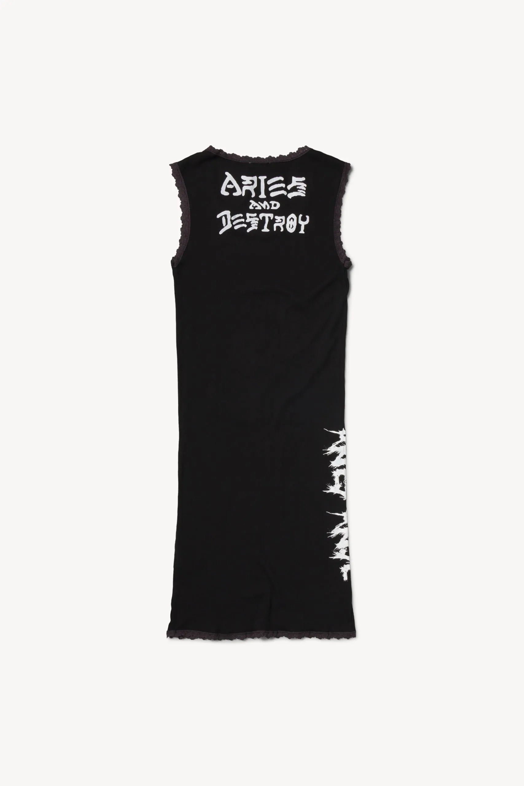 Hardcore Lace Trim Vest Dress
