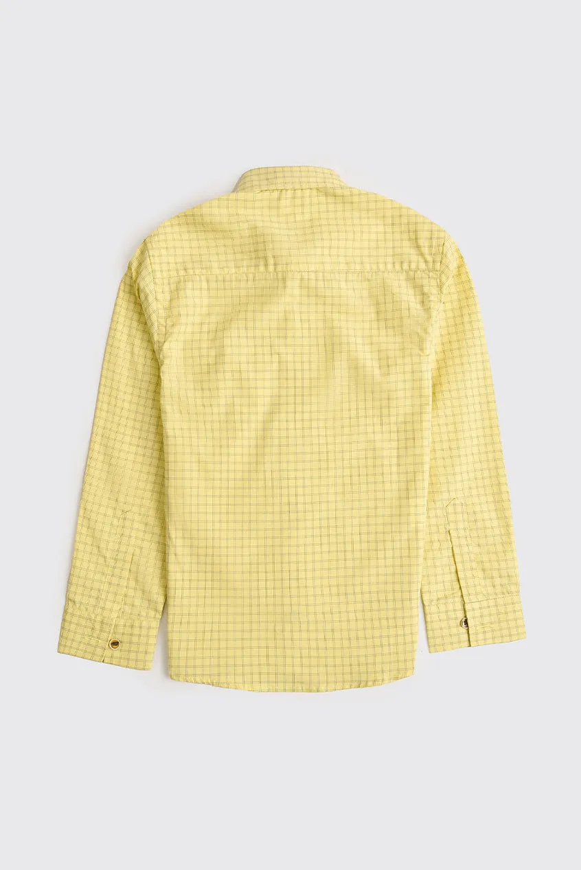 Lemon Twist Cotton Check Shirt