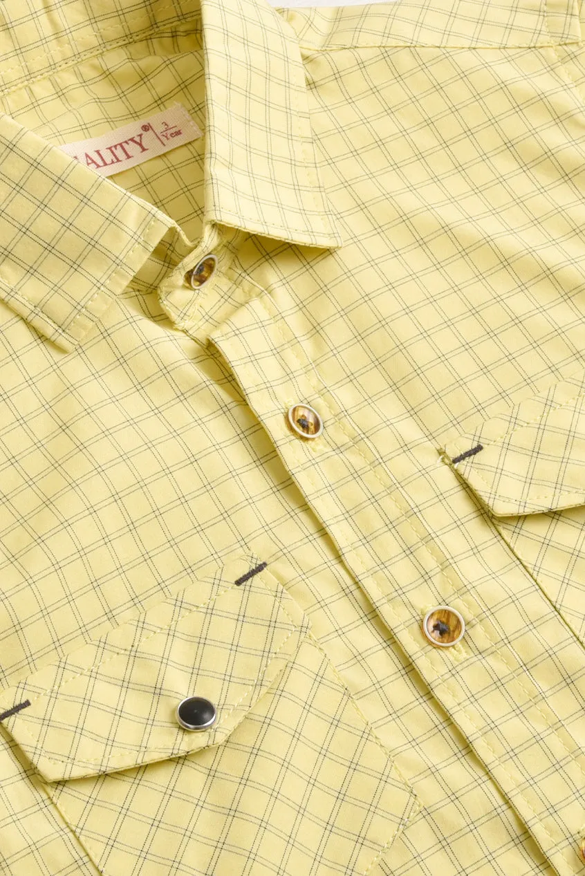 Lemon Twist Cotton Check Shirt