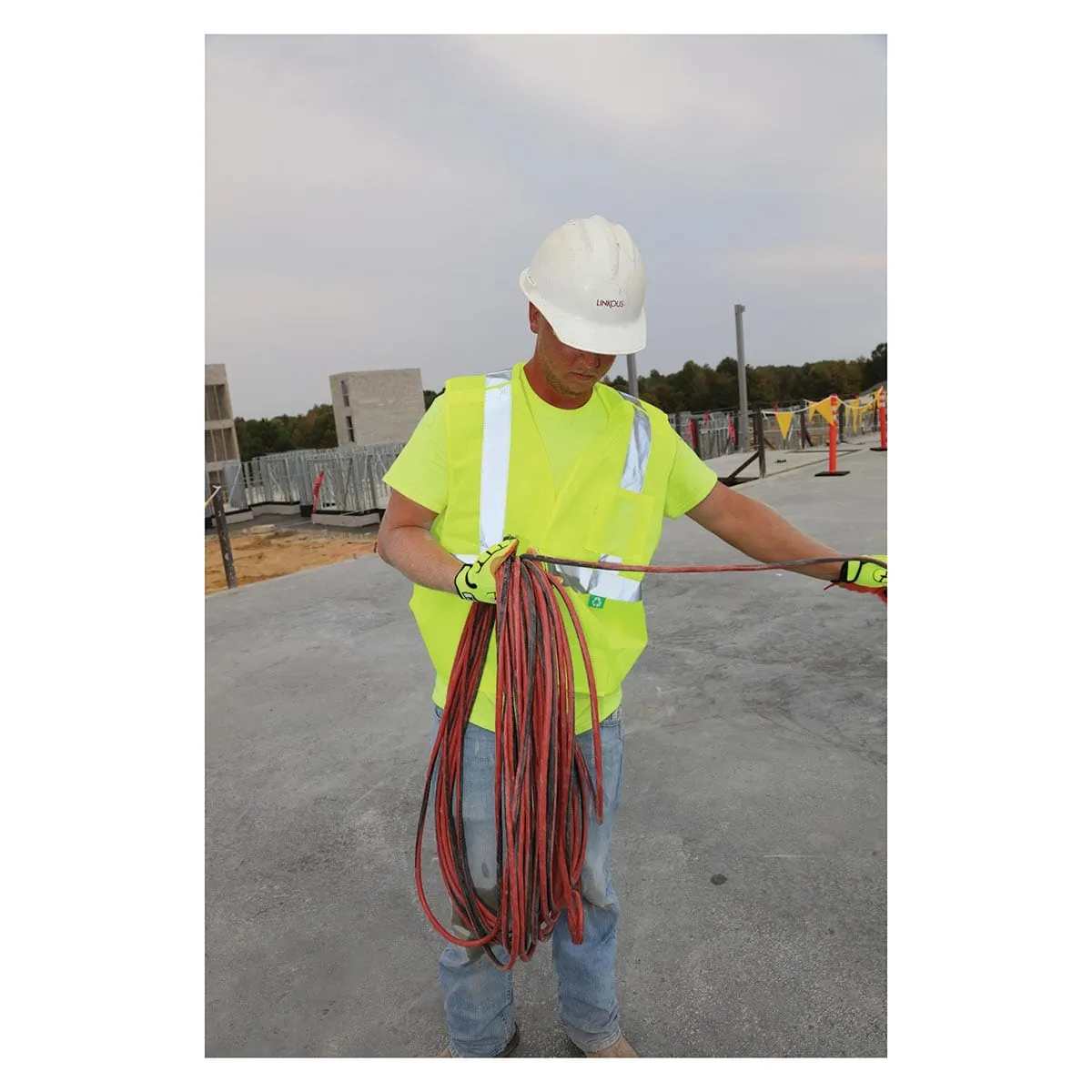 MCR Safety ANSI Class 2 Hi-Vis Recycled Materials Breakaway Vest