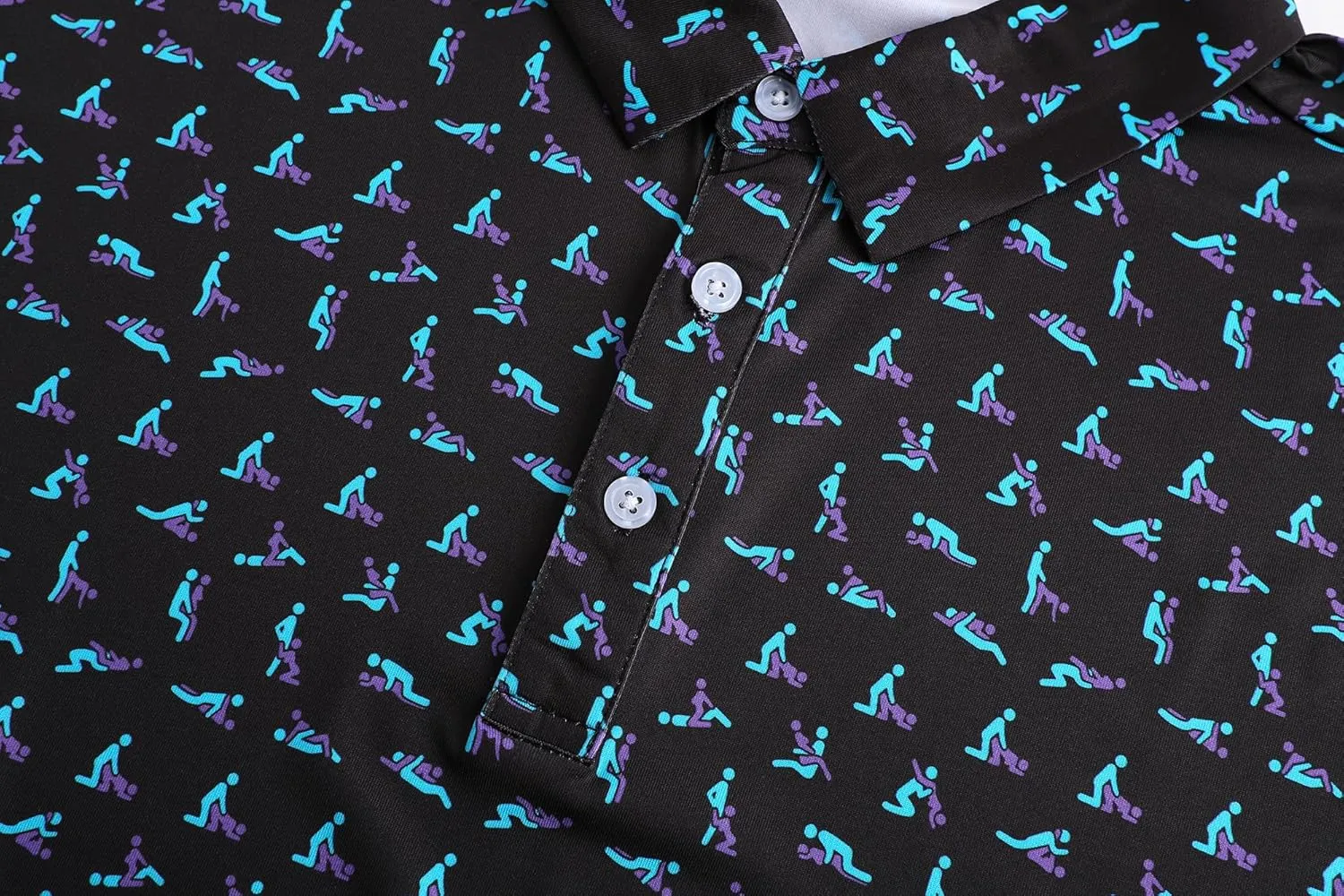 Mens Golf Polo Shirts Short Sleeve Dry Fit Performance Moisture Wicking Casual Funny Golf Polo Shirts for Men