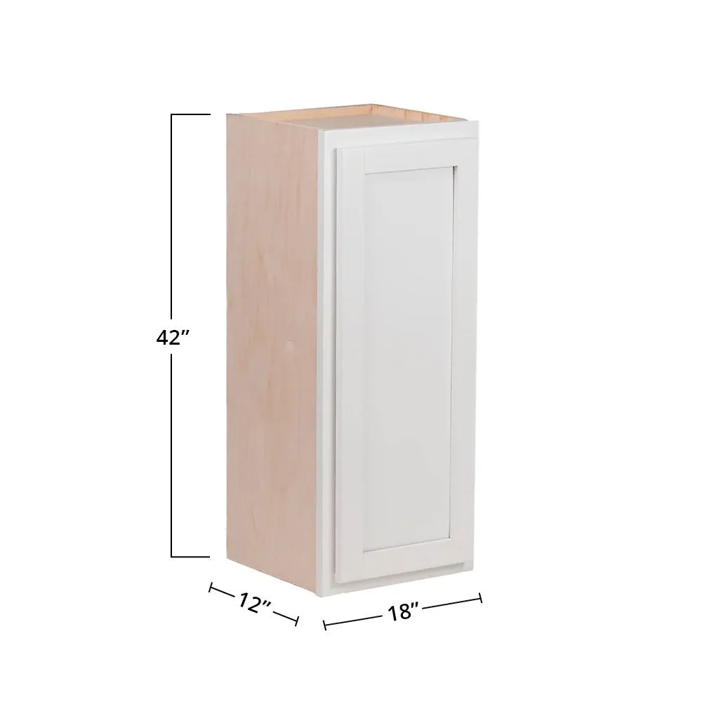 Pure White 18" x 42" Wall Cabinet