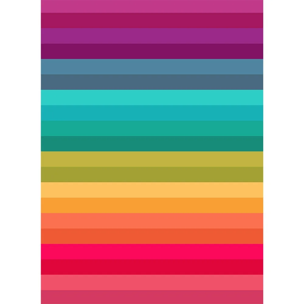 Rainbow Block Stripes Printed Backdrop