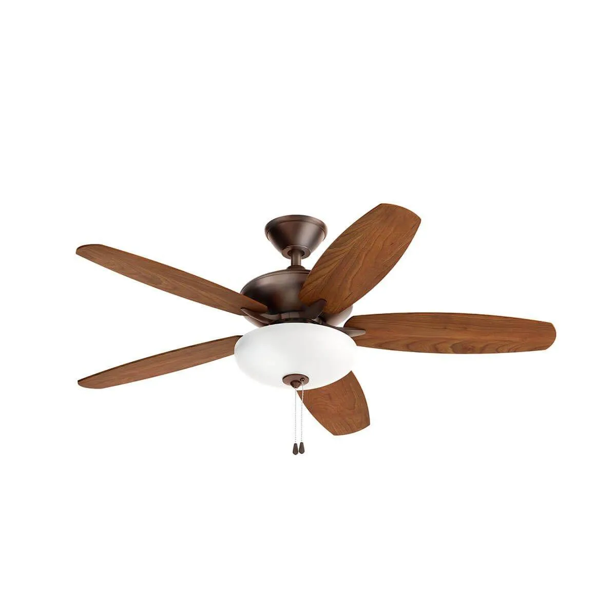 Renew Select 52 Inch Oil Brushed Bronze LED Ceiling Fan with Light Kit and Pull Chain