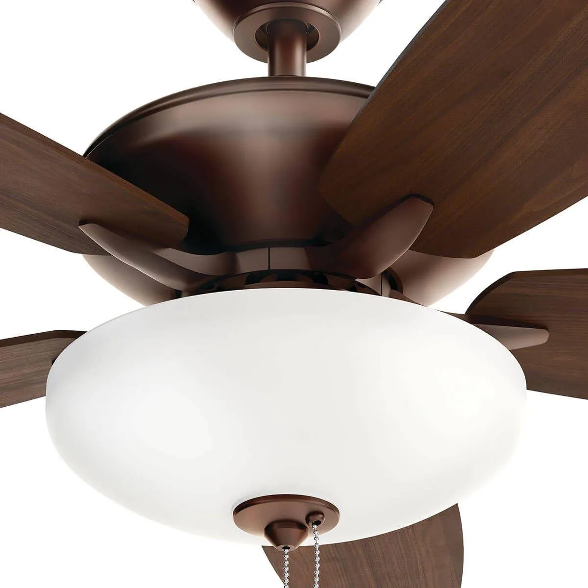 Renew Select 52 Inch Oil Brushed Bronze LED Ceiling Fan with Light Kit and Pull Chain