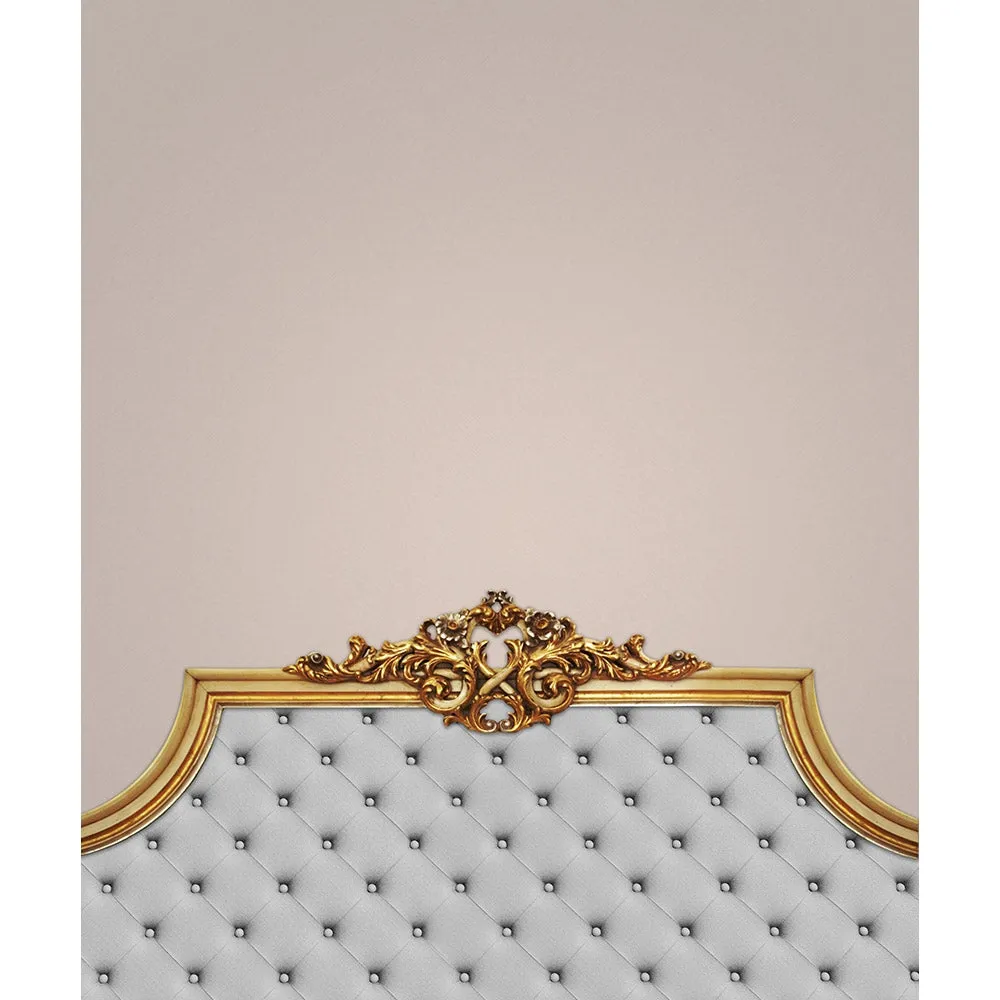 Royal White Headboard Printed Backdrop