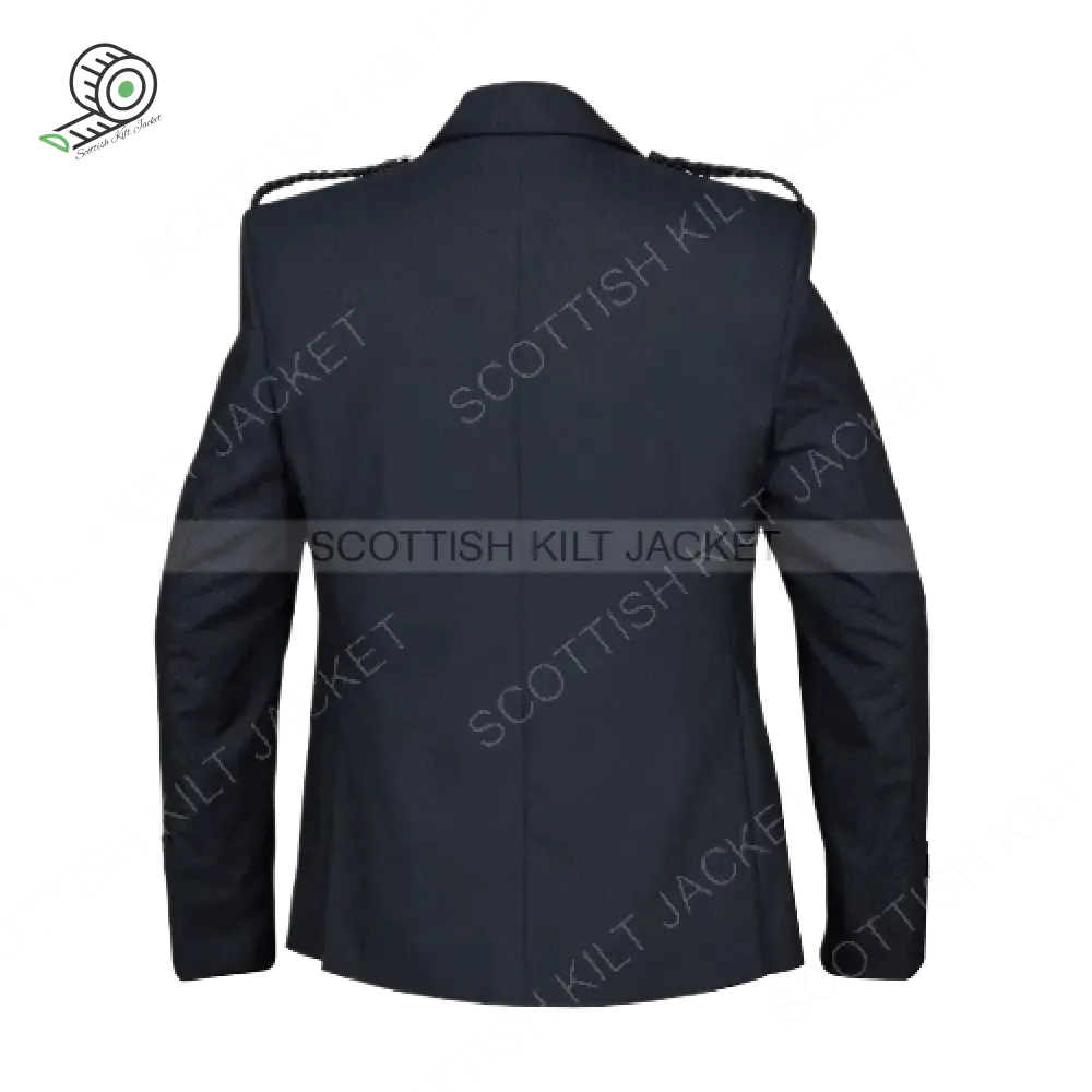 Scottish Argyll Jacket With Vest Prince Charlie style Cuffs