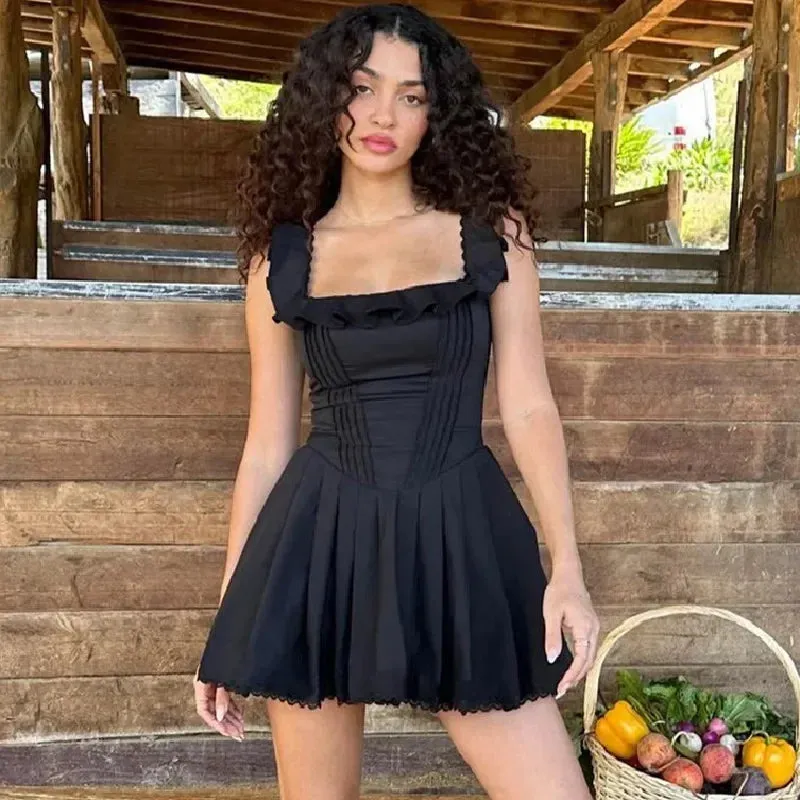 Slinky Sexy Pleated Mini Dress