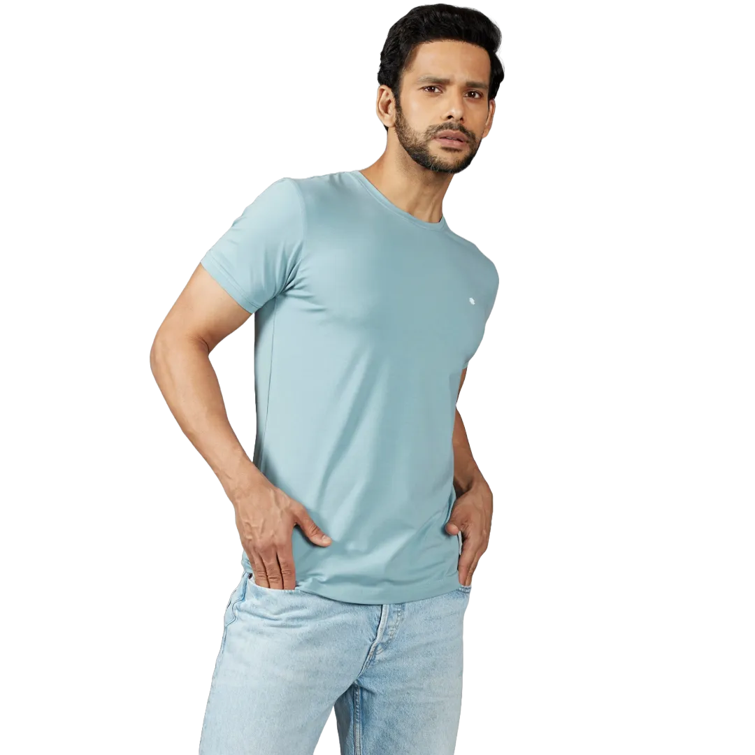 Solid with logo mark Sky Blue T-shirt