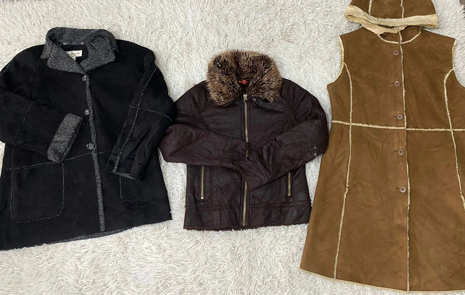Y2k Winter Shearling Coat/Vest Mixed - 14 Pcs
