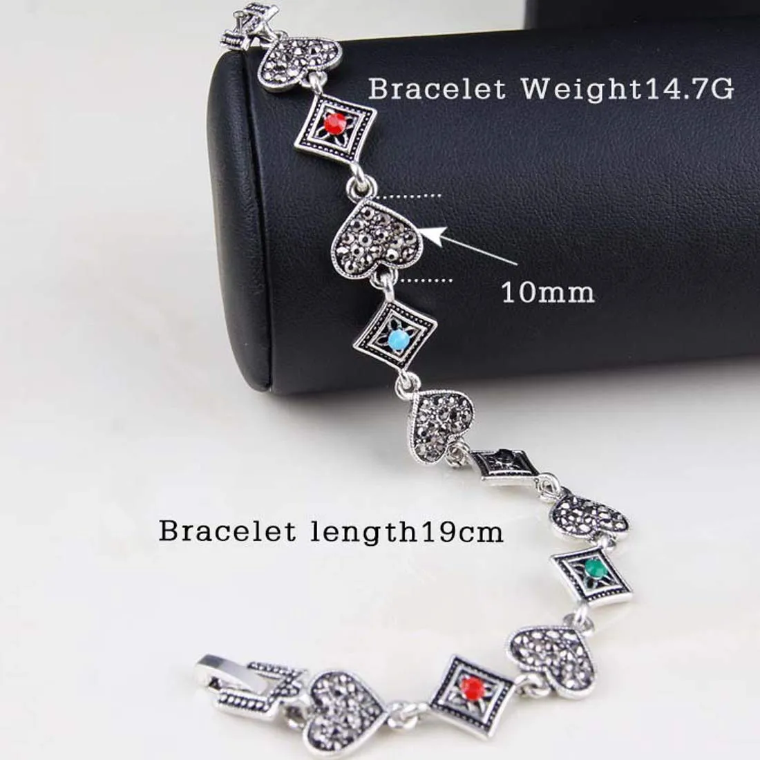 Yellow Chimes Fancy Party Ware Oxidized Silver Plated Bracelet for Girls and Women