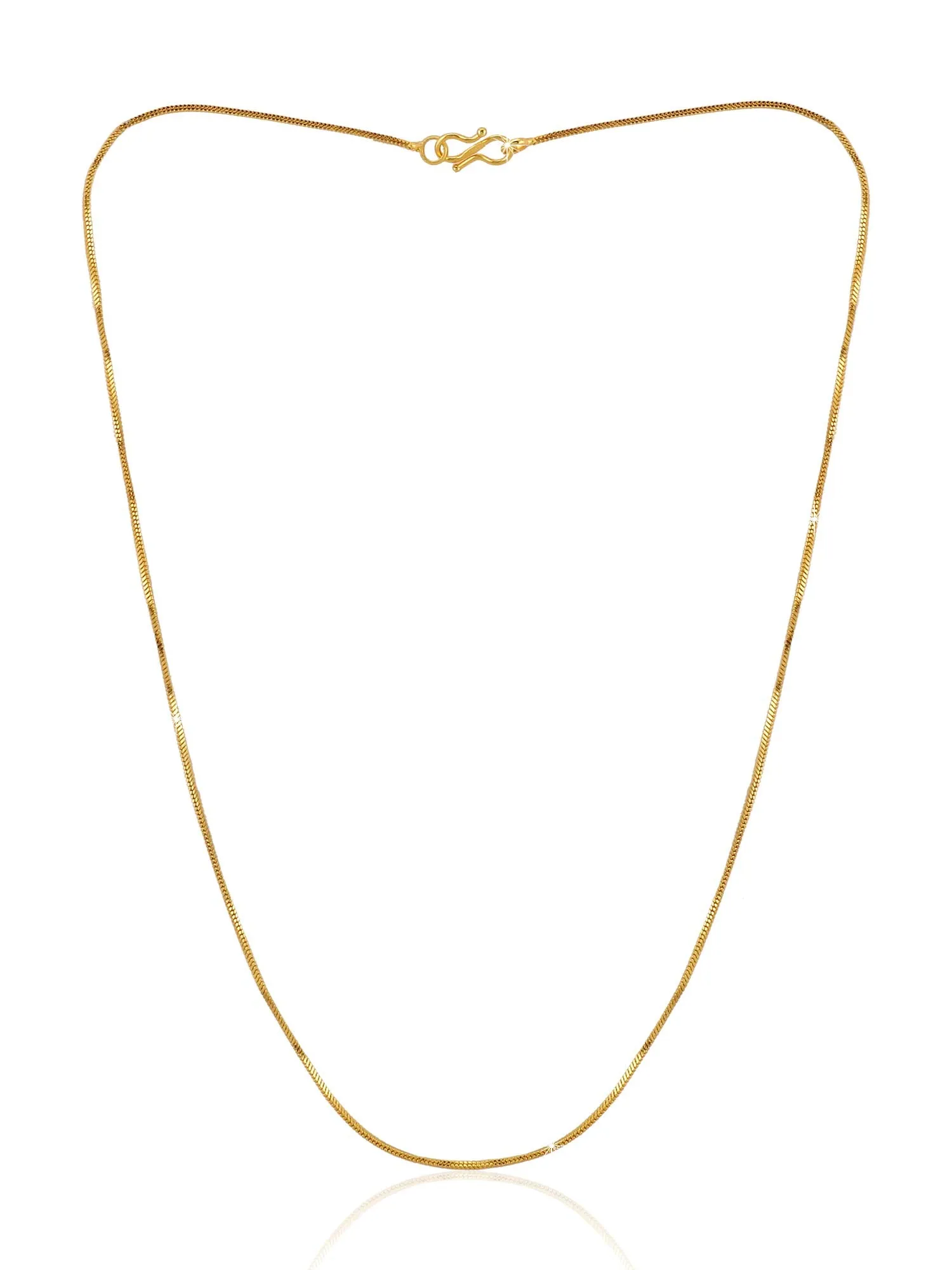 Yellow Chimes Gold-Plated Latest Fashion Stylish And Trendy Design Smooth Finish Classic Neck Chain for Men and Boys