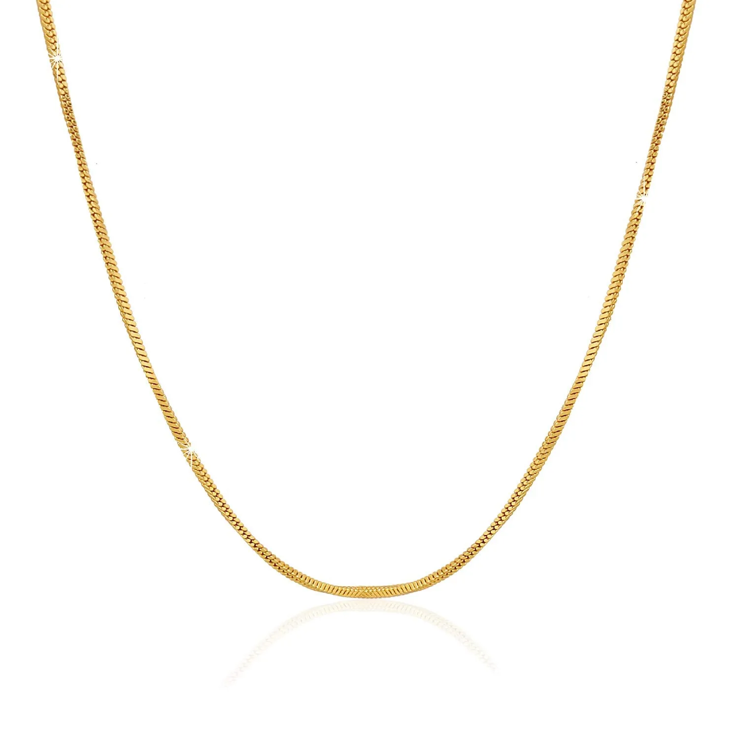 Yellow Chimes Gold-Plated Latest Fashion Stylish And Trendy Design Smooth Finish Classic Neck Chain for Men and Boys
